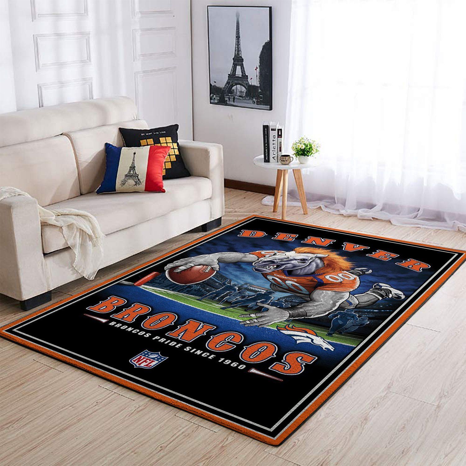 Deschea Denver Broncos Living Room Area Rug