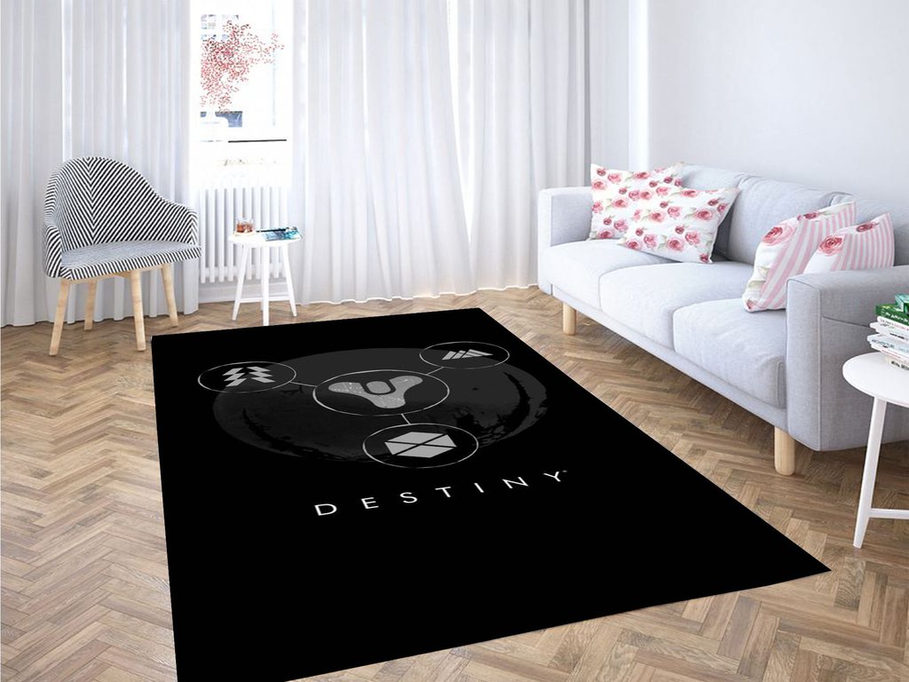 Deschea Destiny Logo Emblem Living Room Modern Carpet Rug