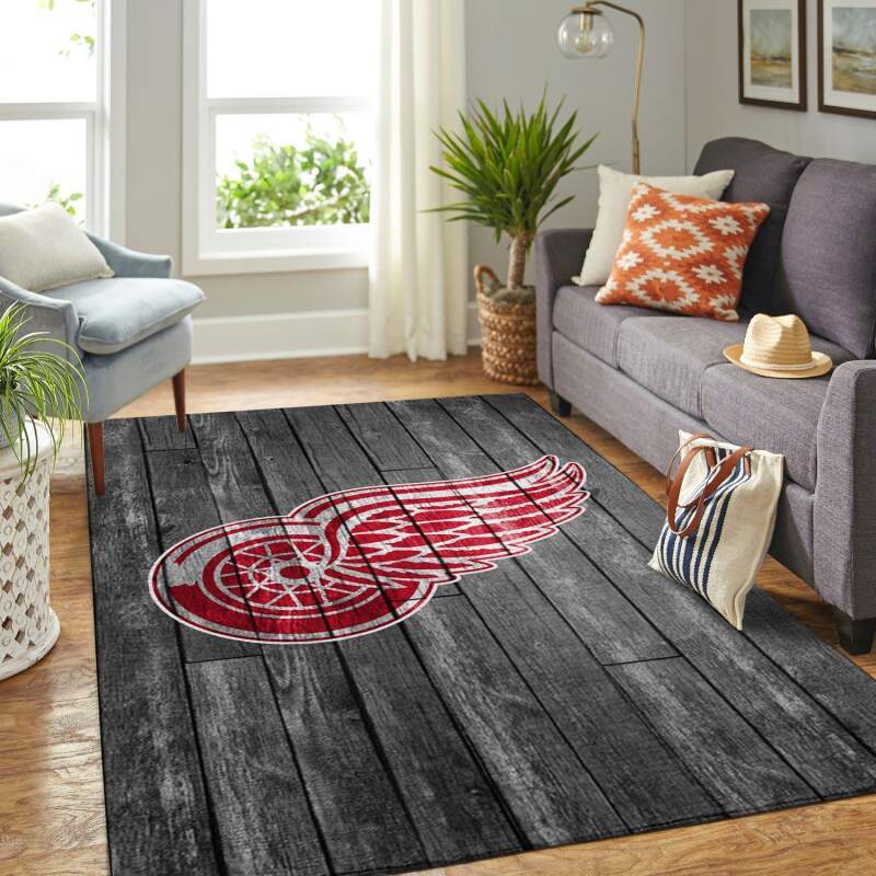 Deschea Detroit Red Wings Living Room Area Rug