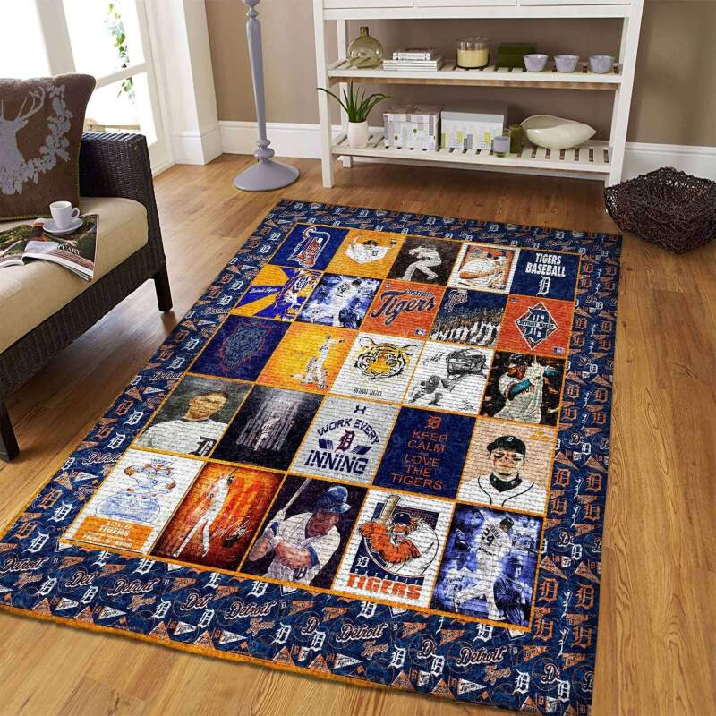 Deschea Detroit Tigers Living Room Area Rug