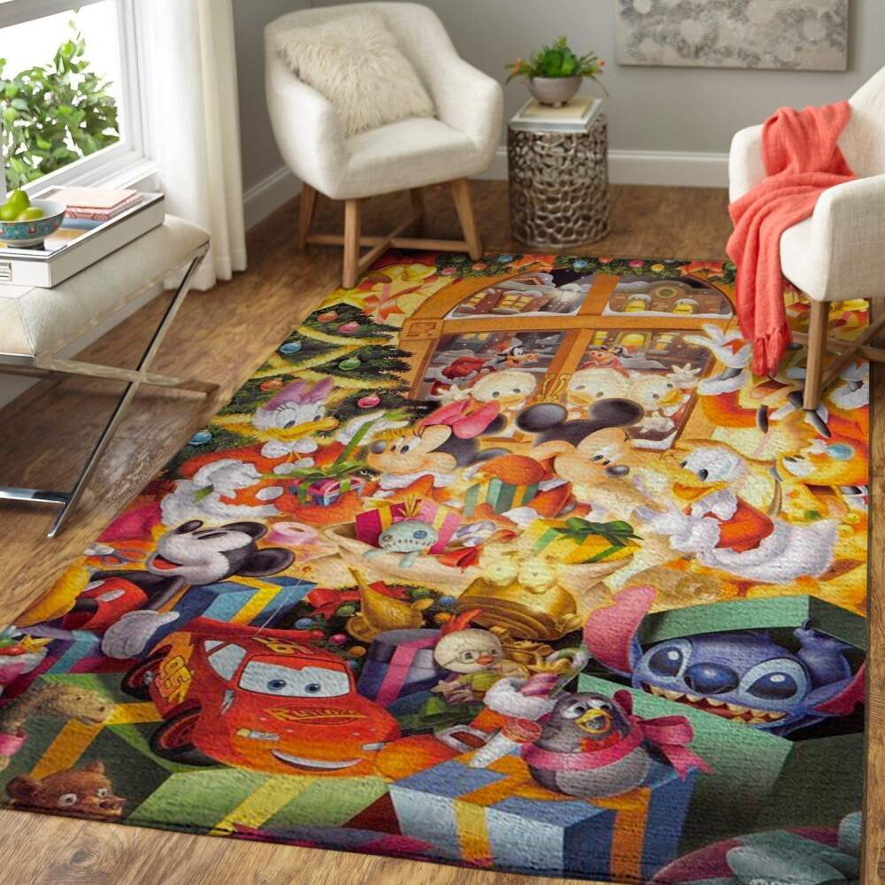 Deschea Disney’S Christmas Area Rug Movie Rug Regtangle