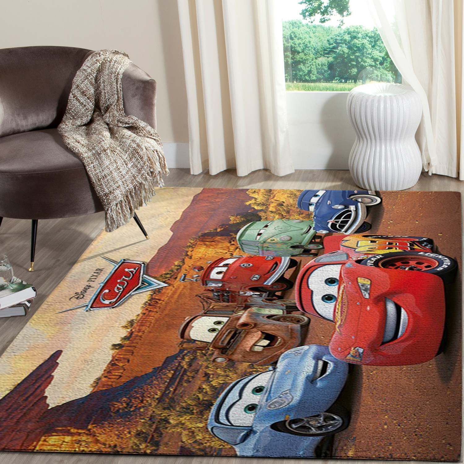 Deschea Disney Cars Area  Disney Movies Lv071215 Rug Regtangle