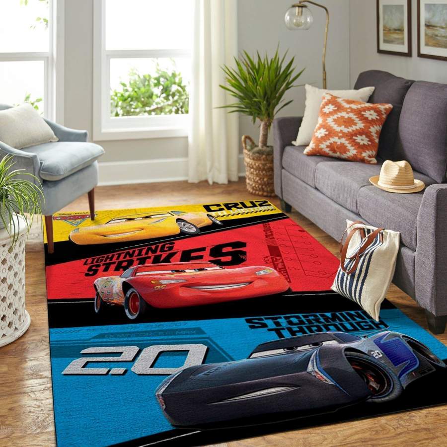 Deschea Disney Cars Area Rug Disney Cartoons Ofd 1912123