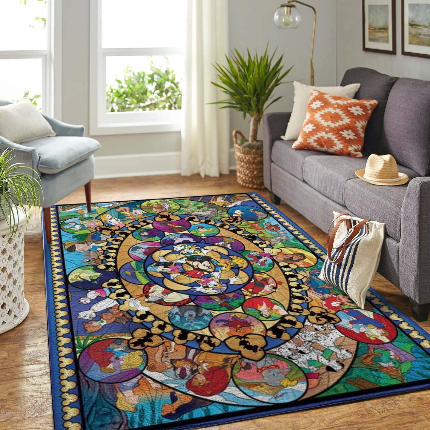 Deschea Disney Cartoon Characters Limited Edition Rug