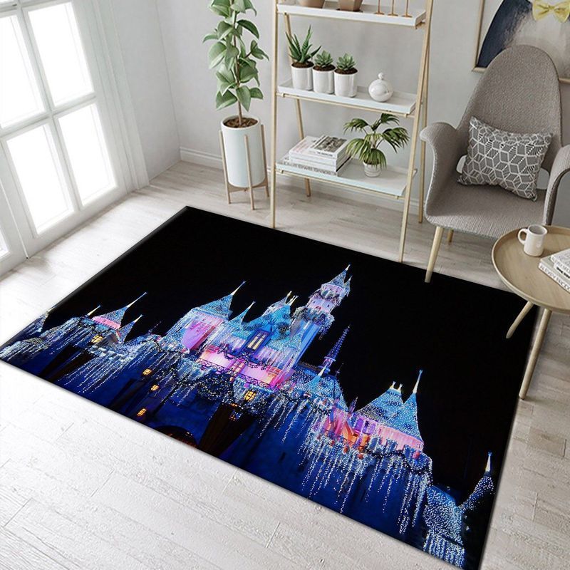 Deschea Disney Castle 1 Area Rug  Bed Room Regtangle