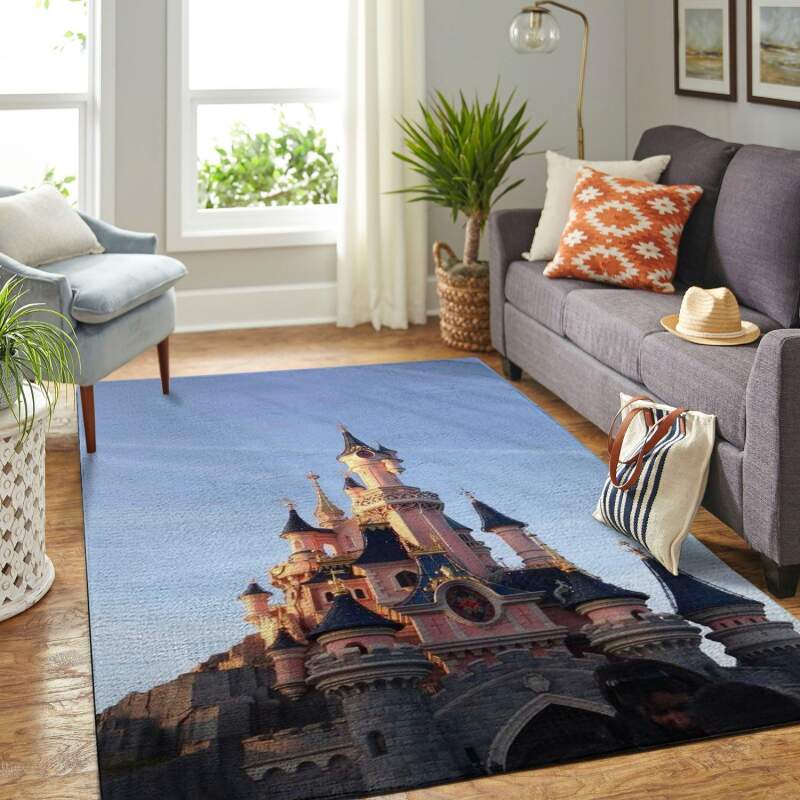 Deschea Disney Castle Living Room Area Rug