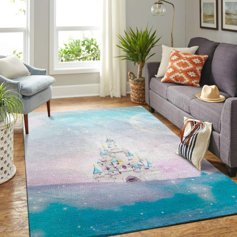 Deschea Disney Castle Living Room Area Rug