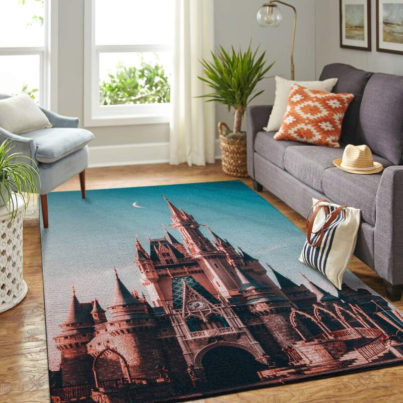 Deschea Disney Castle Living Room Area Rug