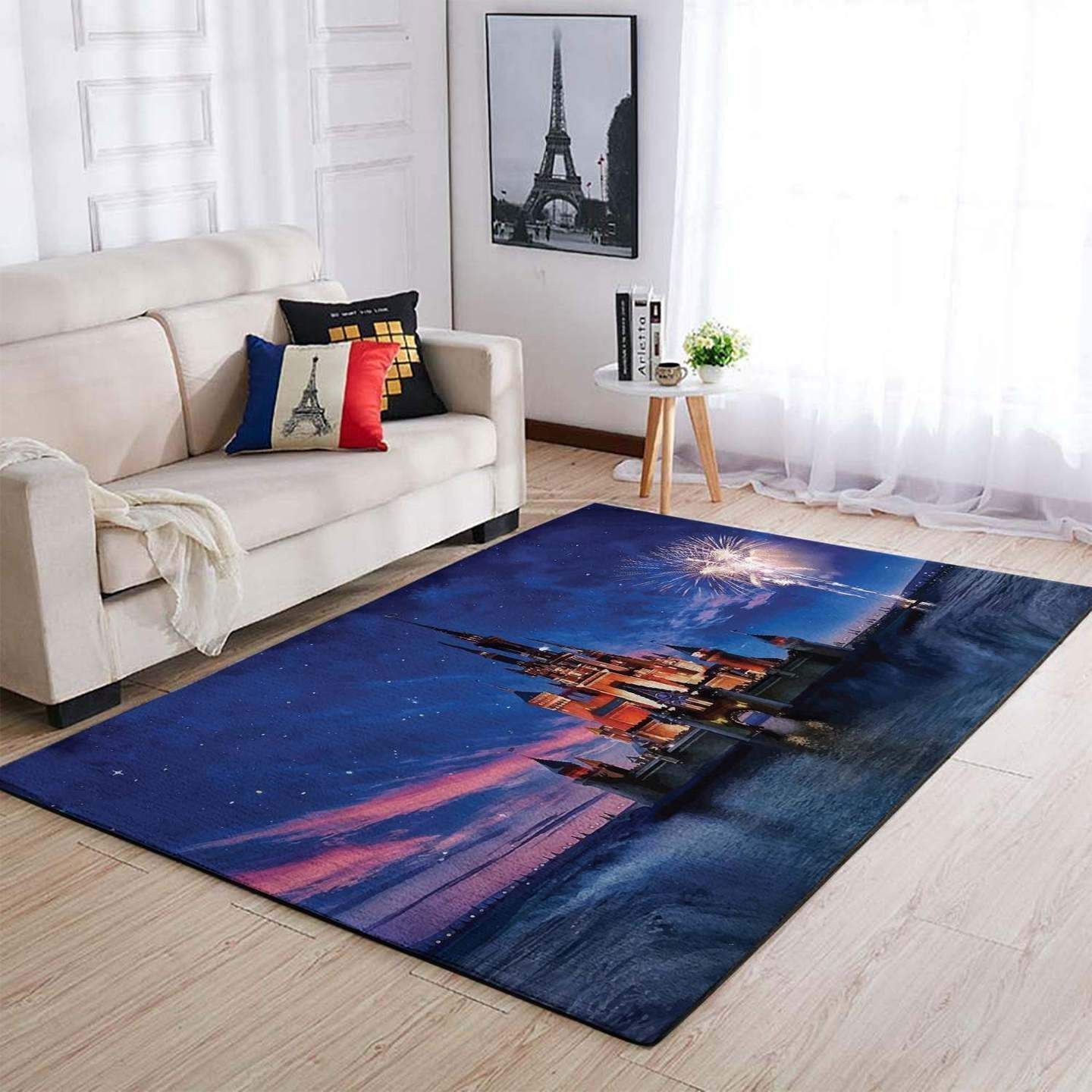 Deschea Disney Castle Rug Area Rug Regtangle