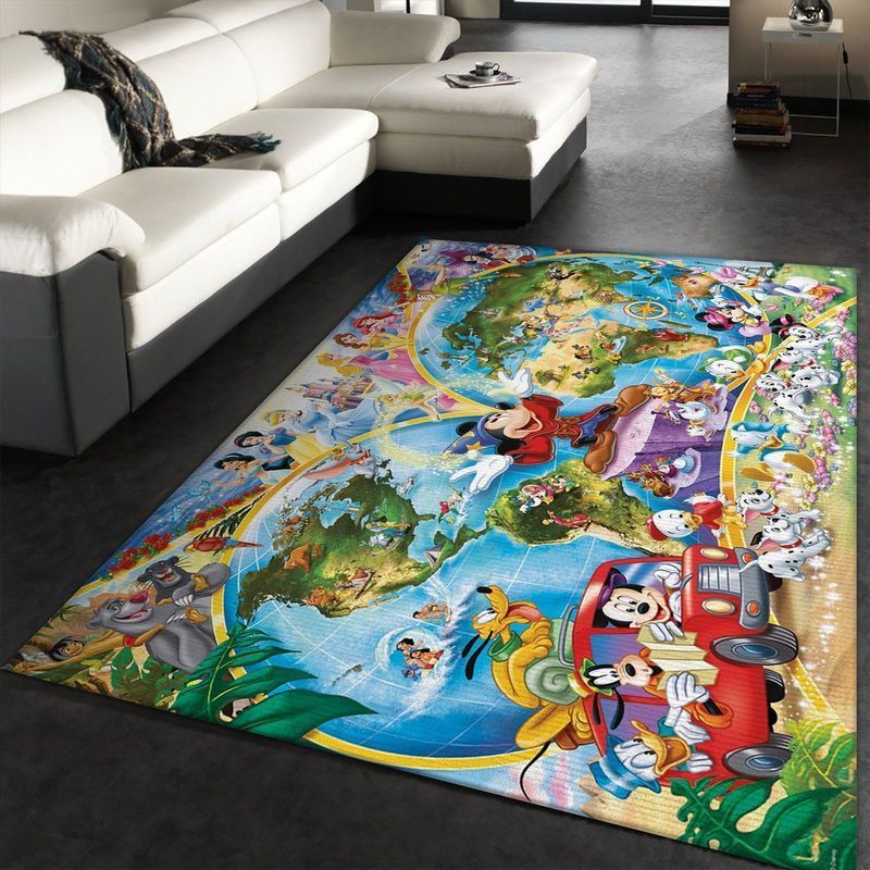 Deschea Disney Characters 11 Area Rug  Bed Room Regtangle