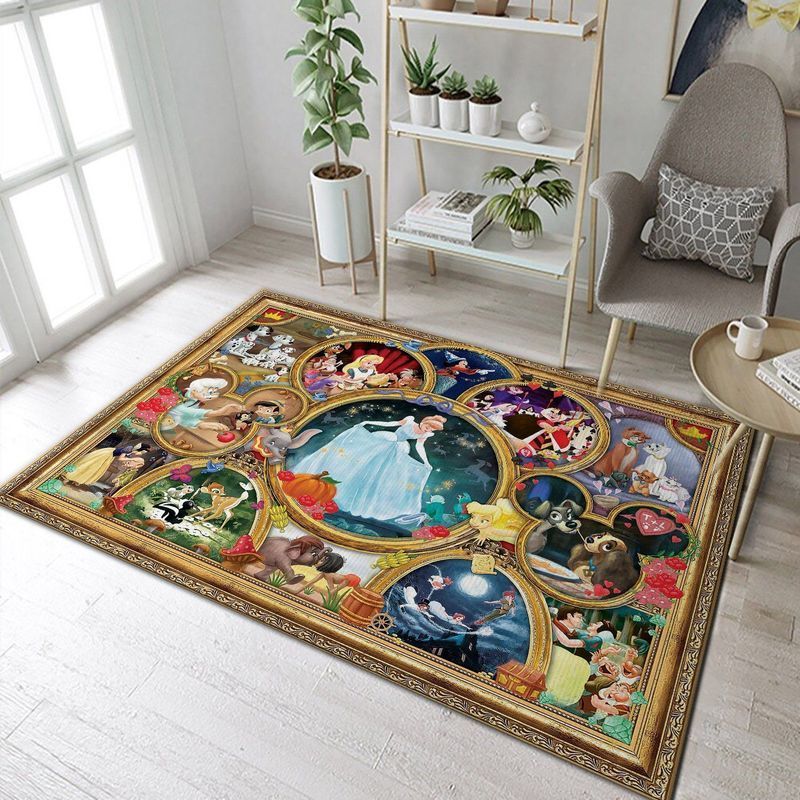 Deschea Disney Characters 8 Area Rug  Bed Room Regtangle