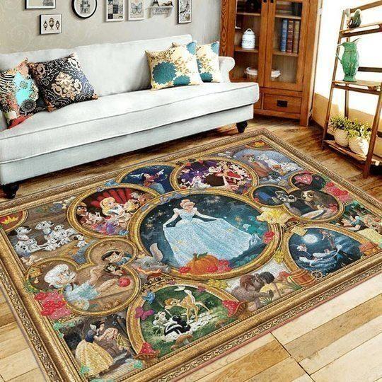 Deschea Disney Characters Area  19102115 Area Rug Regtangle