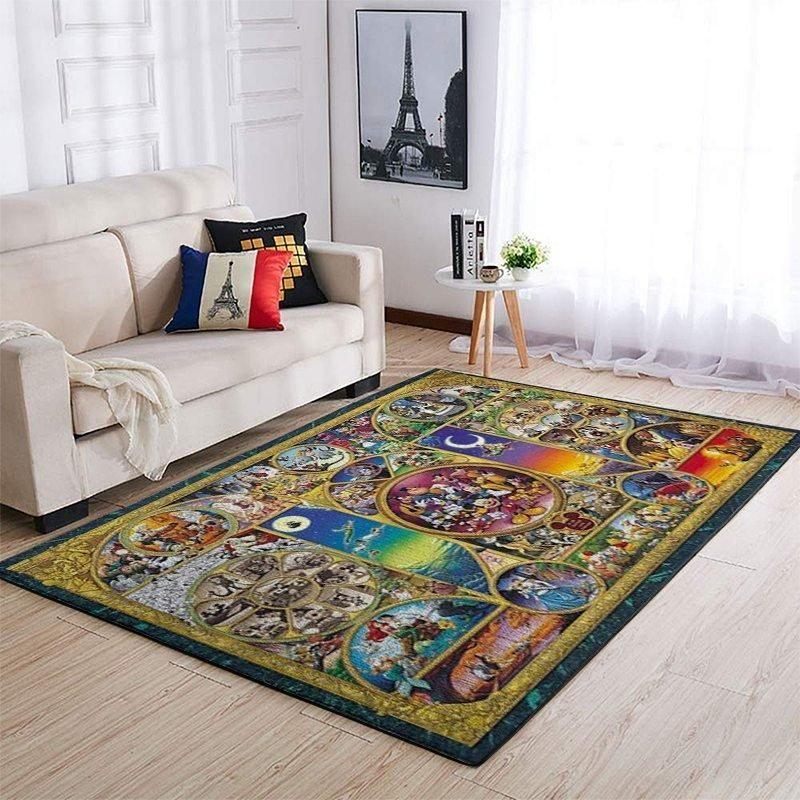 Deschea Disney Characters Area  Christmas Gift Rug Regtangle V6669