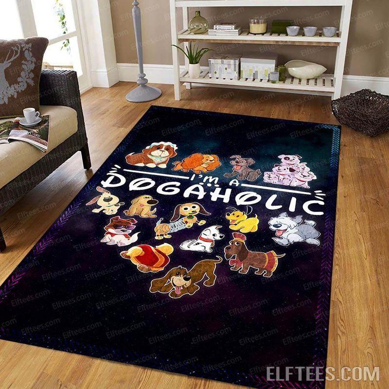 Deschea Disney Dogs Characters Lovers Area  Dogaholic Room For Kids Cartoon Dog Area  Ddh01 Rug Regtangle