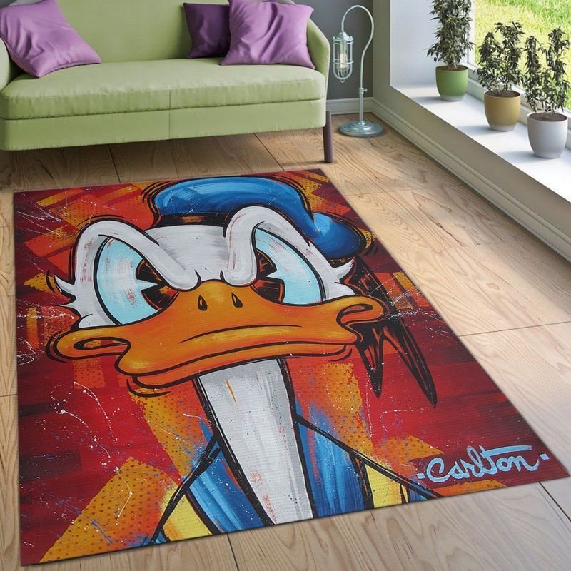 Deschea Disney Donal Duck Area Rug  Bed Room Regtangle