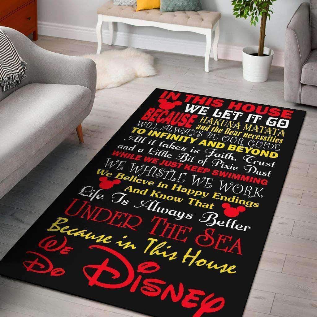 Deschea Disney House Area  Area Rug Regtangle