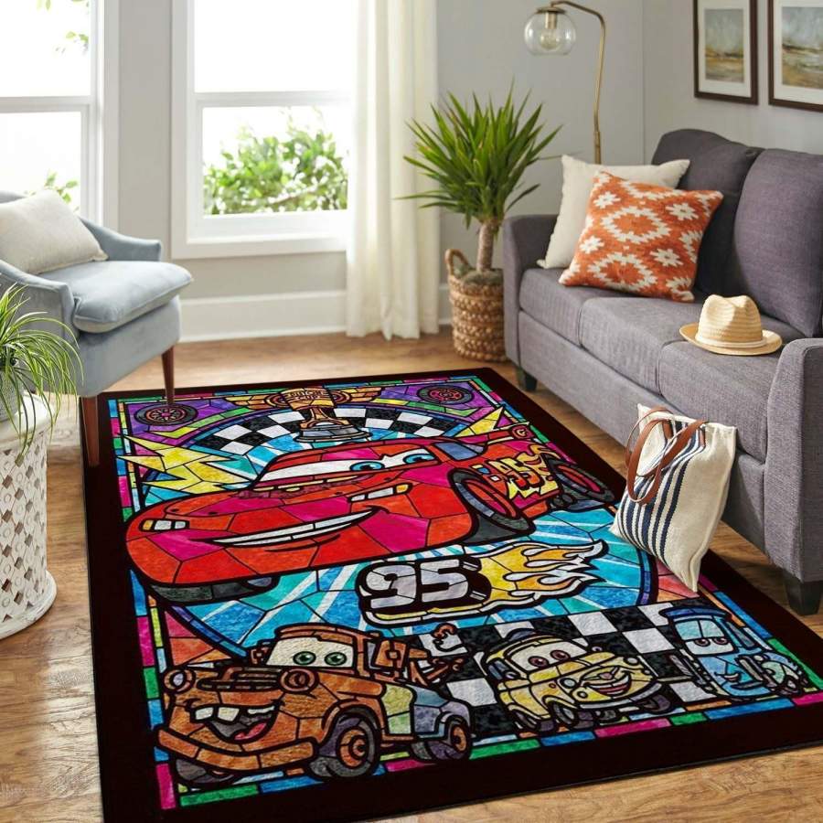 Deschea Disney Lightning Mcqeen Area Rug Movie Ofd D261019