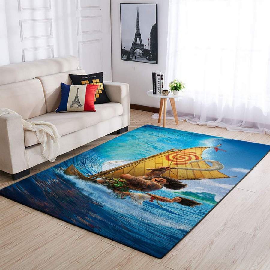 Deschea Moana Disney Cartoon Arealiving Bed Area Rug