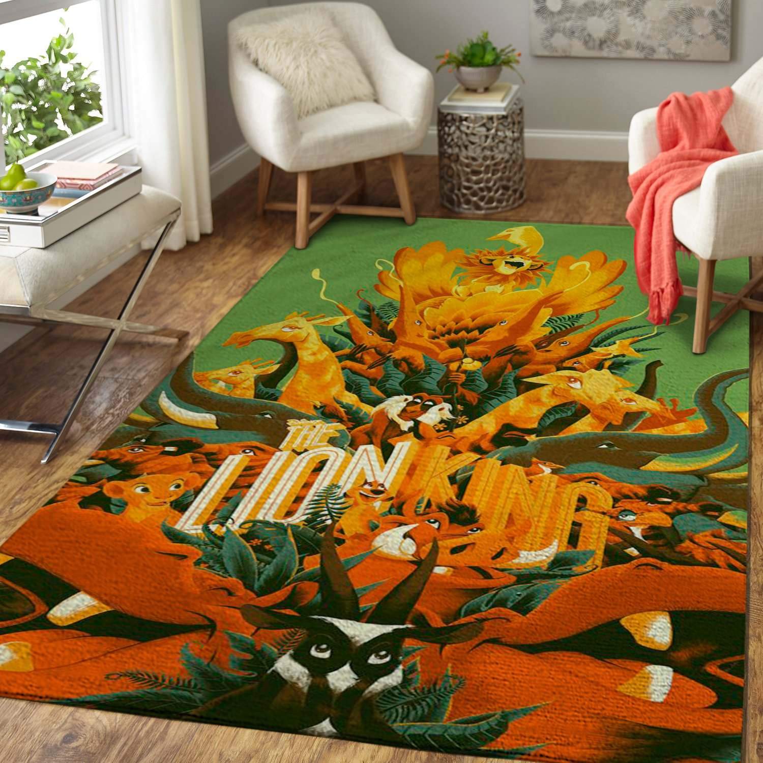 Deschea Disney Beauty And The Beast Living Room Area Rug