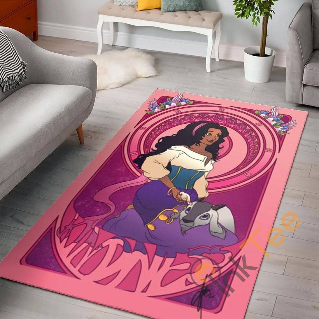 Deschea Disney Lilo & Stitch Movies Walt Bedroom Living Room Gift For Lovers Rug