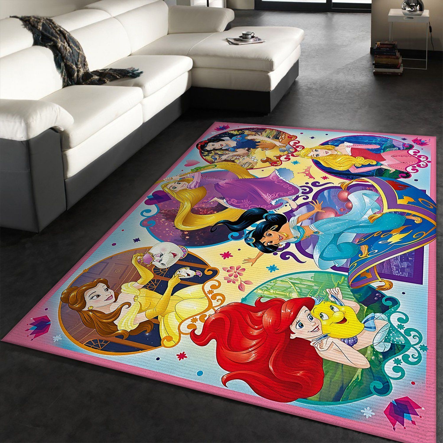 Deschea Disney Princesses Family Rug – Custom Size And Printing