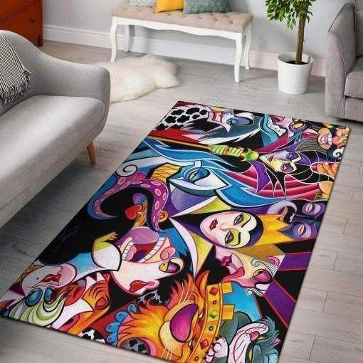 Deschea Disney Villains Area  Fn051221 Rug Regtangle