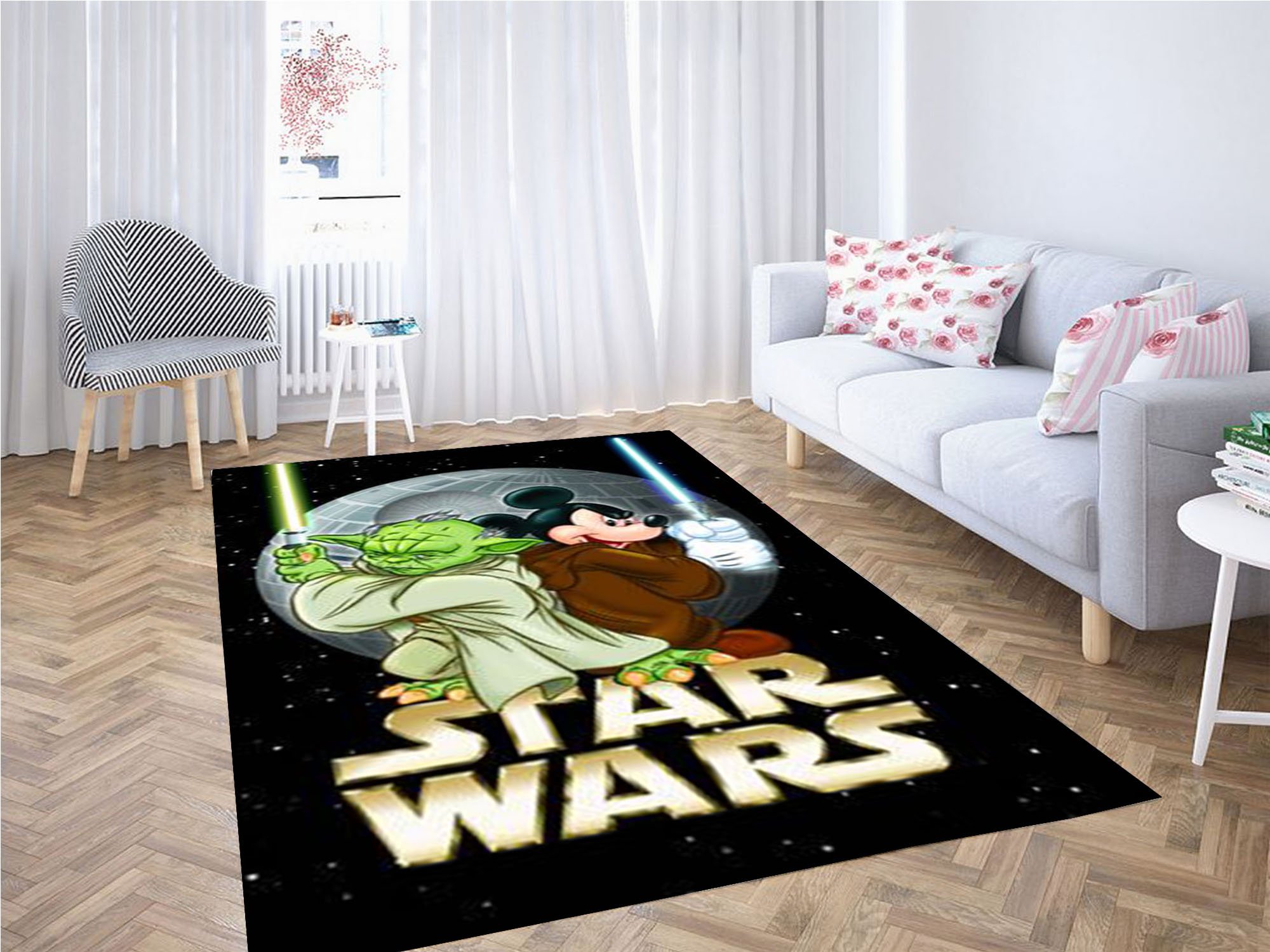 Deschea Disney Beauty And The Beast Living Room Area Rug