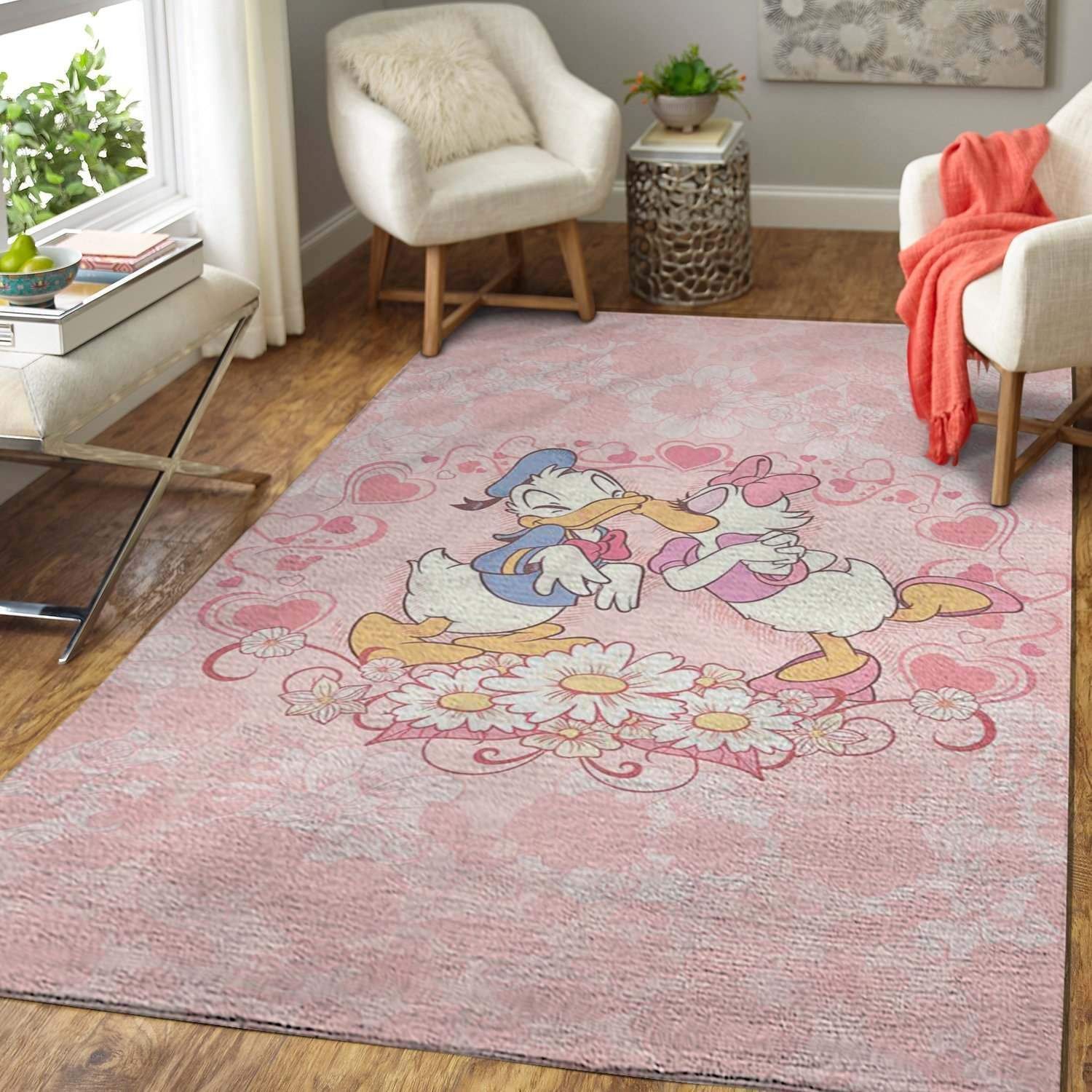 Deschea Donald Duck Fans Area Rug Disney Movie beautyus Area Rug Regtangle