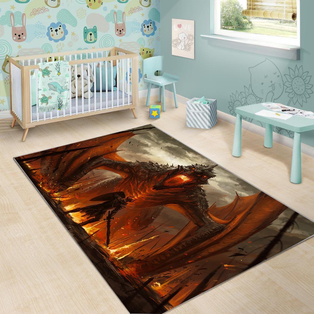 Deschea Dragon Area Rug