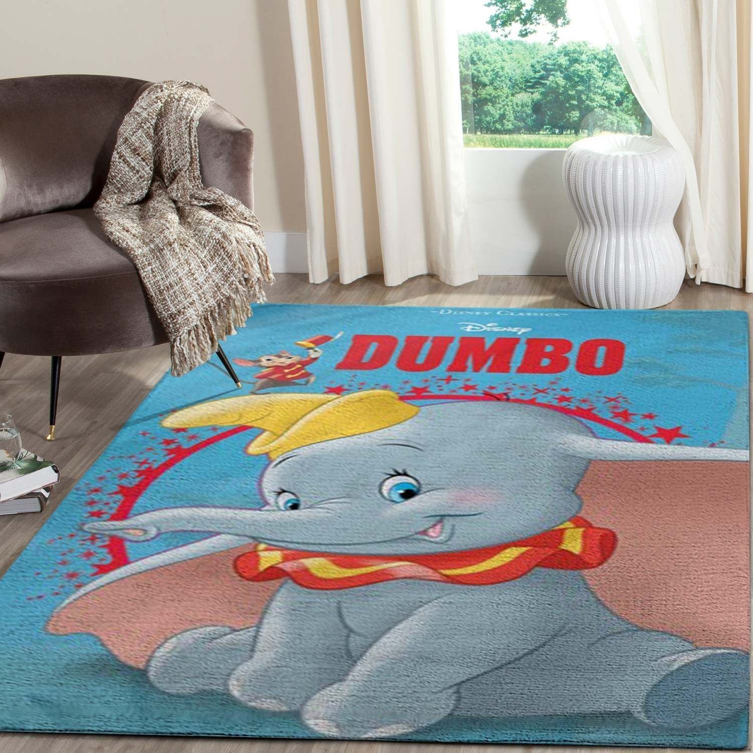 Deschea Dumbo Area  Disney Movies Fn091206 Rug Regtangle