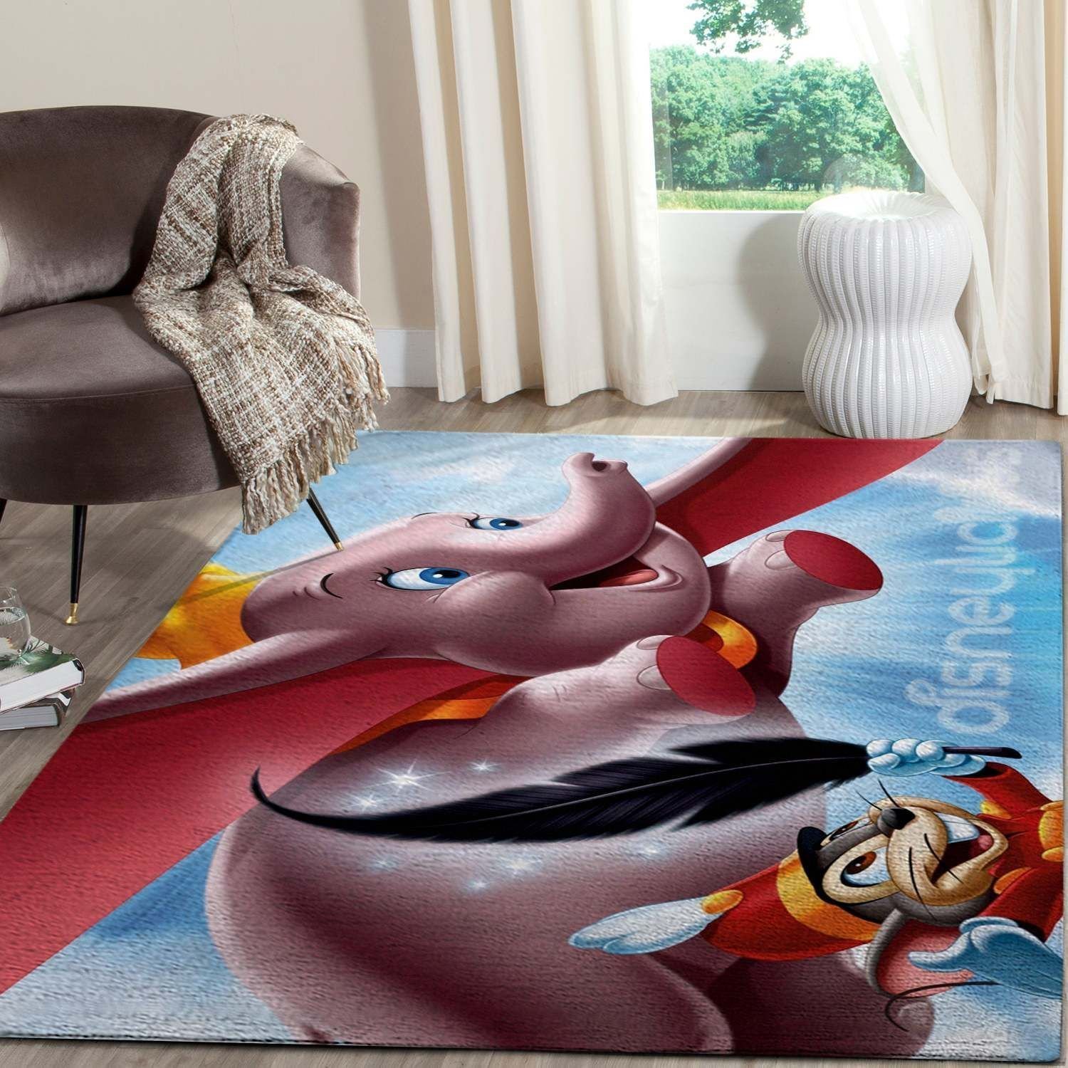 Deschea Dumbo Area  Disney Movies Fn091207 Rug Regtangle