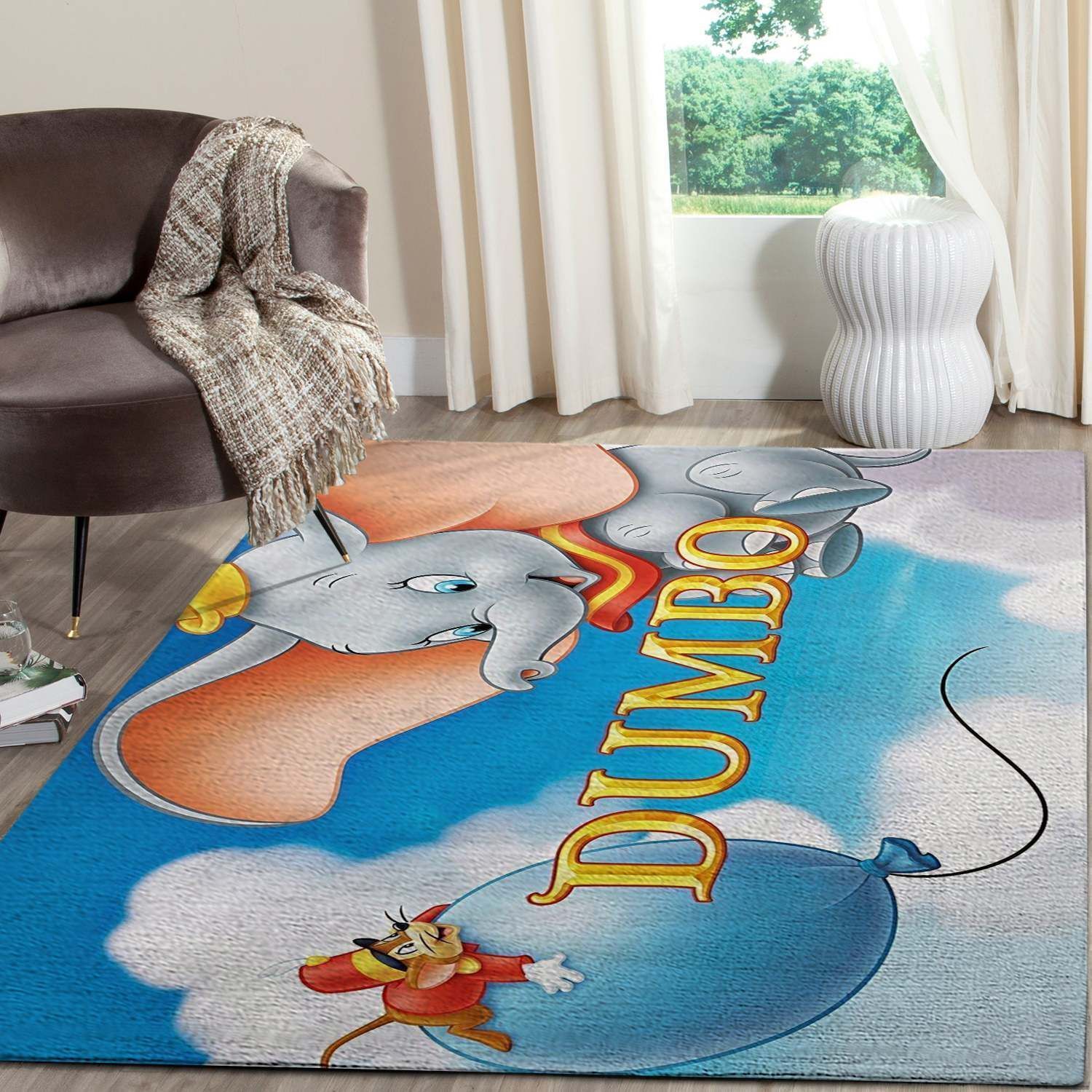 Deschea Dumbo Area  Disney Movies Fn091208 Rug Regtangle