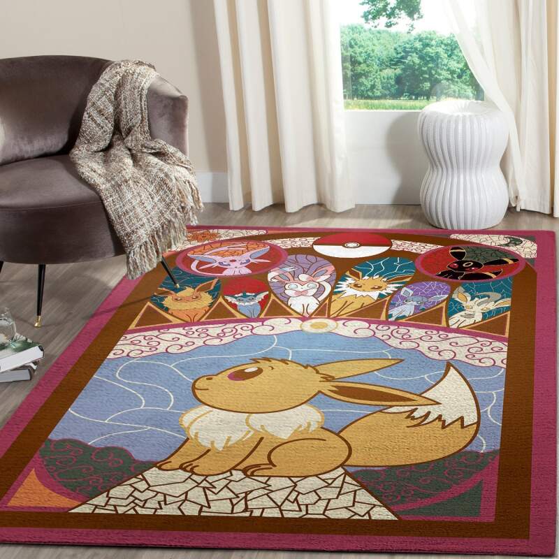 Deschea Eevee Evolution   Area Rug