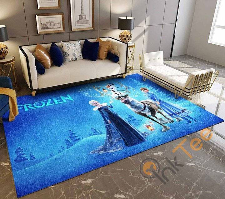 Deschea Elsa And Anna Children Room Decoration Gift Living Disney Lover Movies Rug