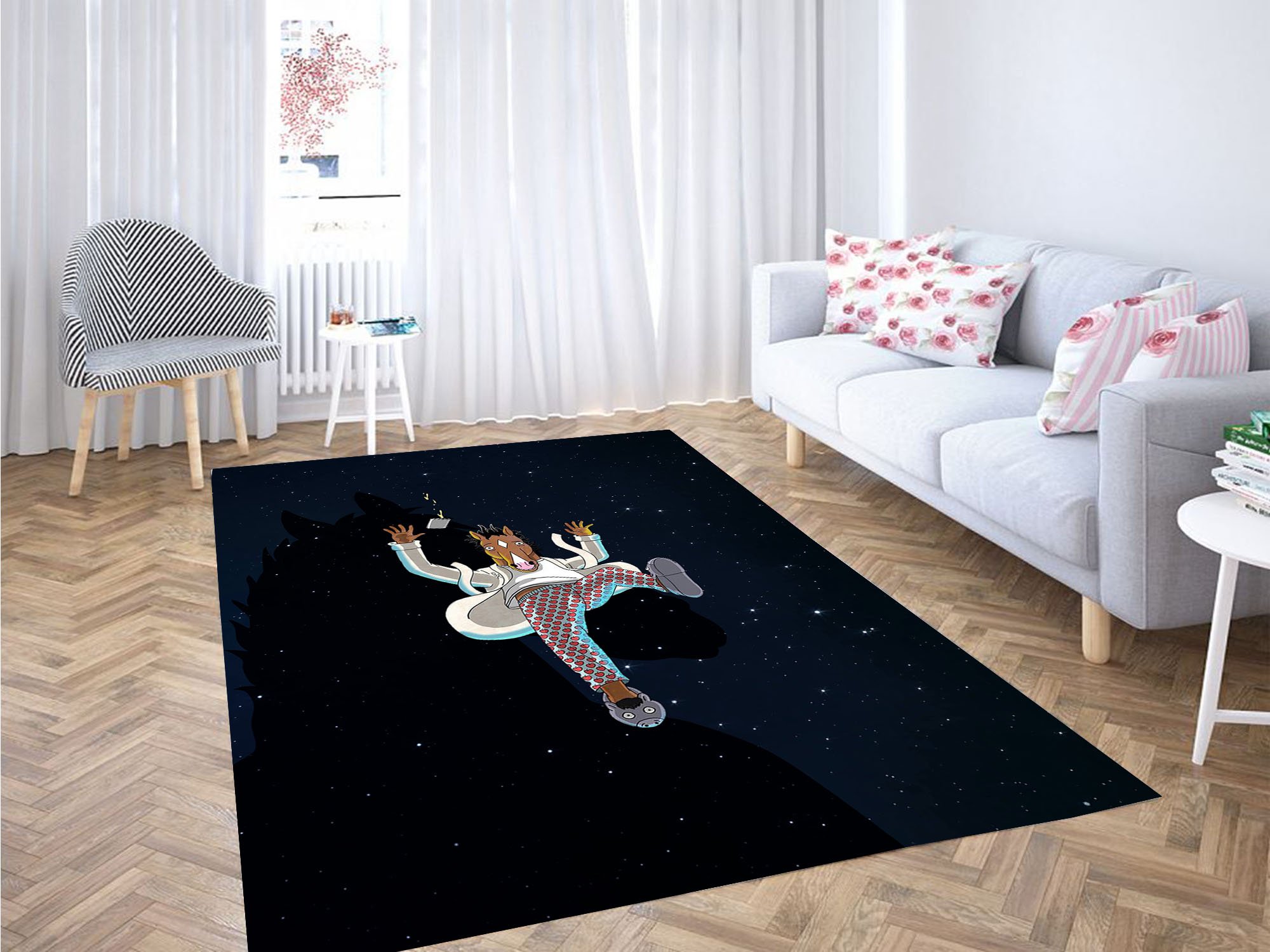 Deschea Falling Bojack Horseman Carpet Rug