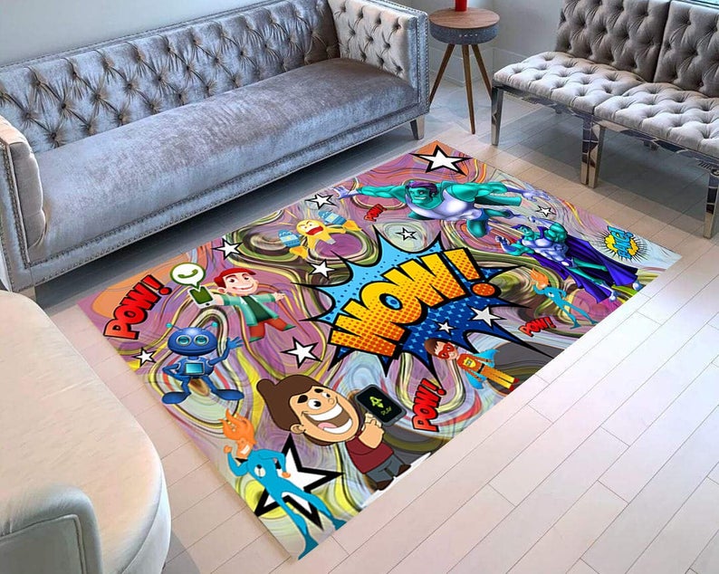 Deschea Fanart Capitana Marvel Area Rug Bedroom