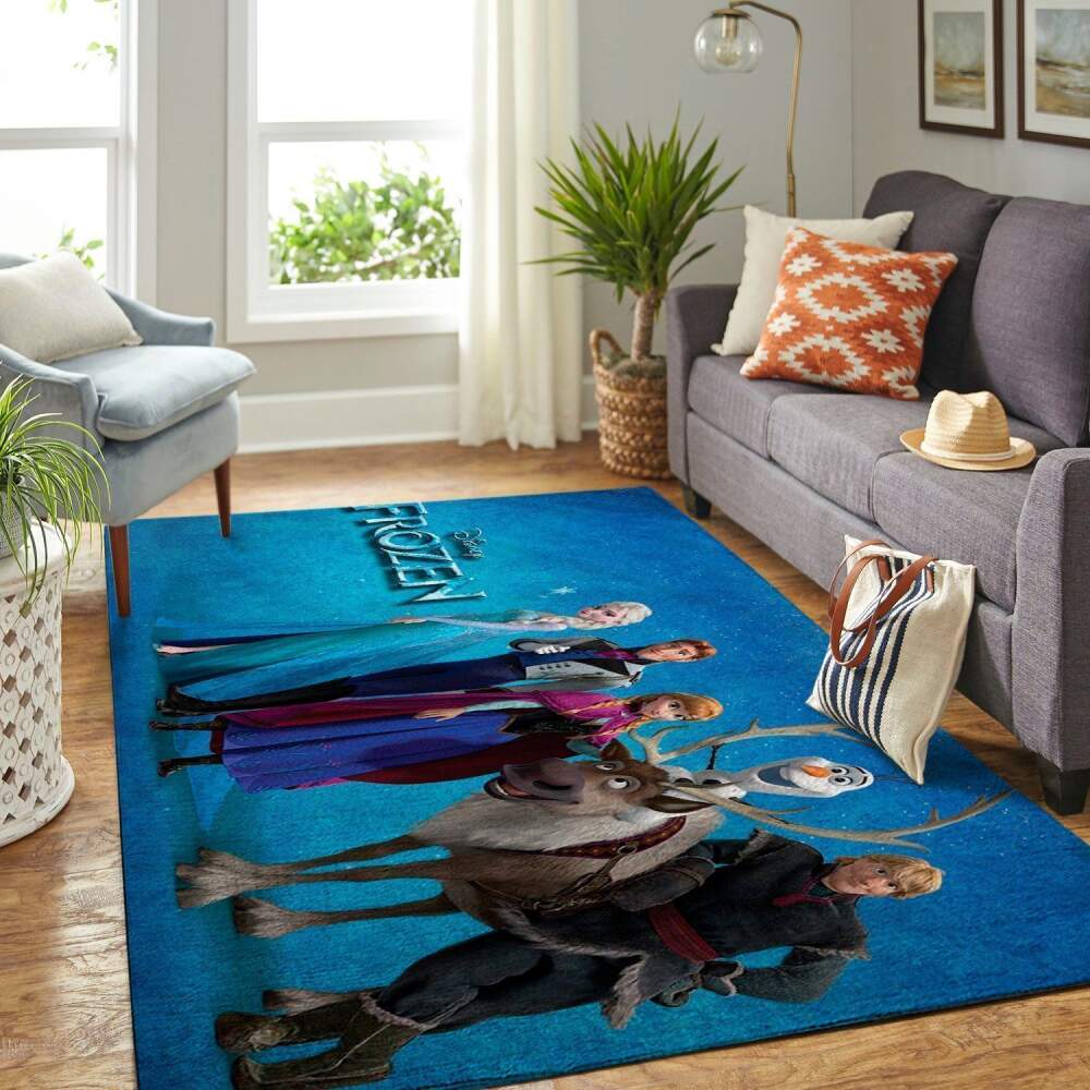 Deschea Frozen Characters Area  Disney Movie Area  19122418 Area Rug Regtangle