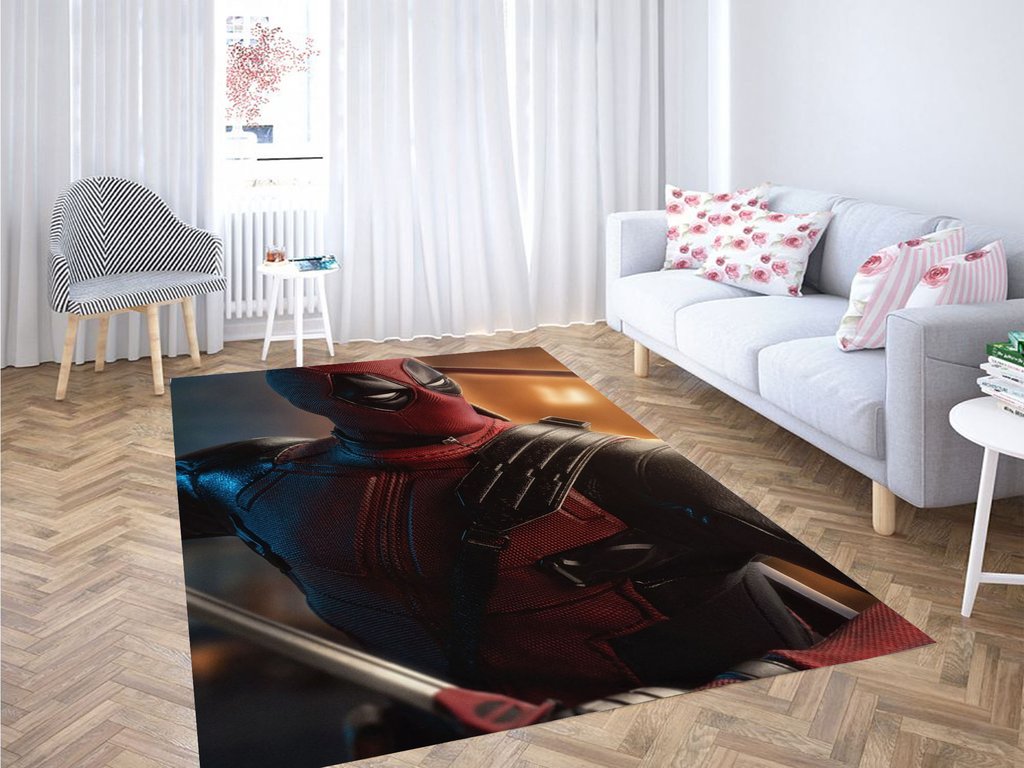 Deschea Funny Deadpool Living Room Modern Carpet Rug