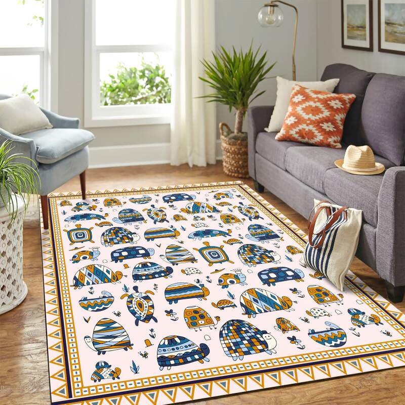 Deschea Funny Turtle Art Mk Carpet Area Rug