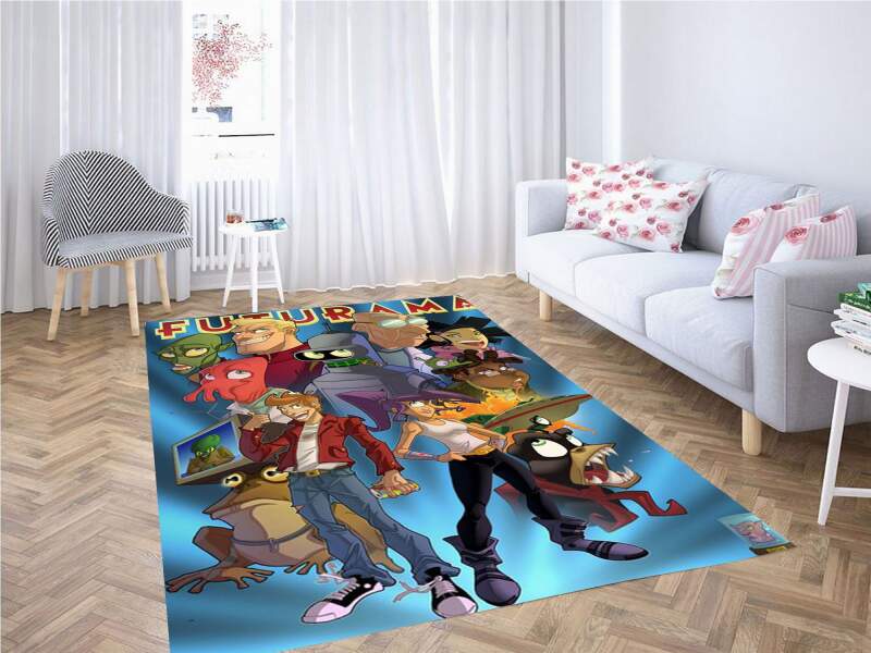 Deschea Futurama Art Style Carpet Rug