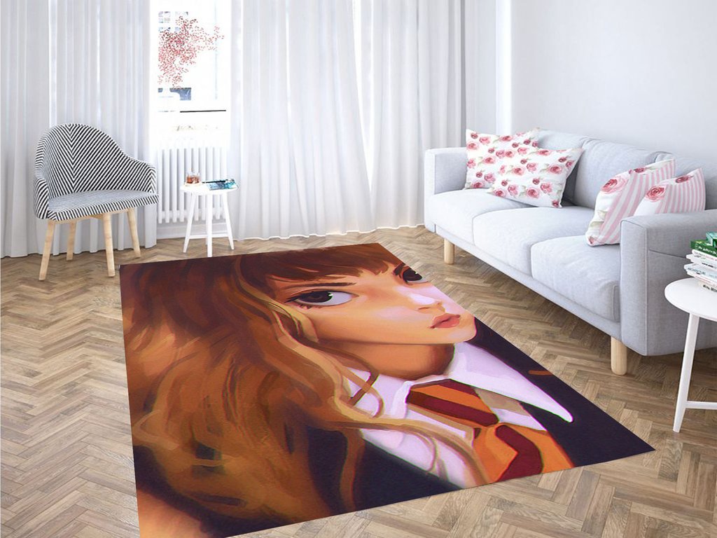 Deschea Hermione Digital Painting Living Room Modern Carpet Rug