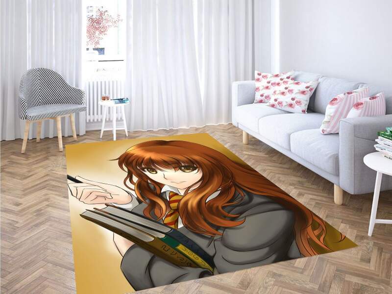 Deschea Hermione Granger 90s Anime Style Carpet Rug