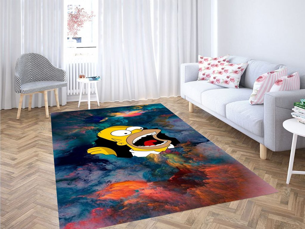 Deschea Homer Simpson Living Room Modern Carpet Rug