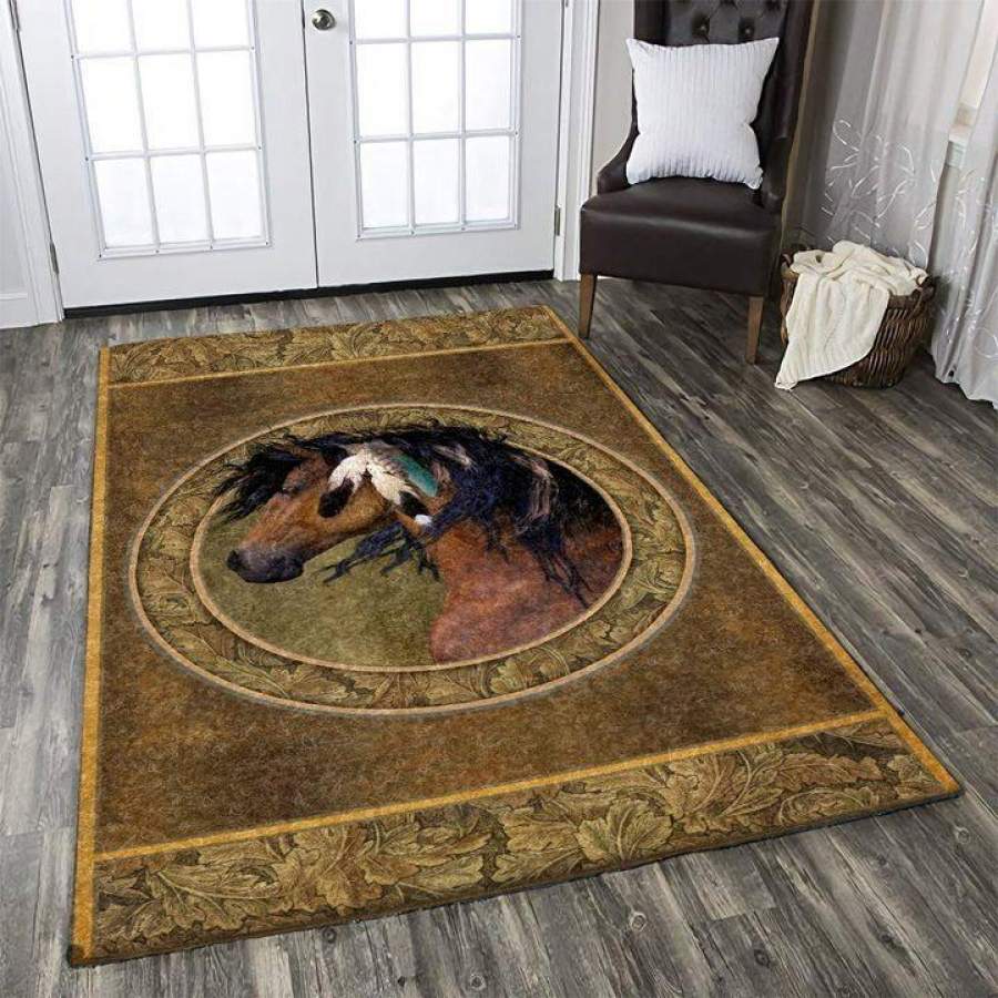 Deschea Horse Tn120811T Area Rug