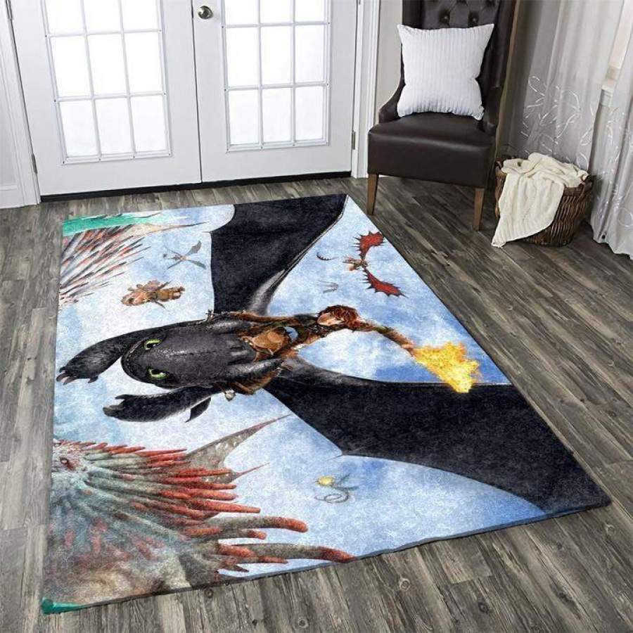 Deschea How To Train Your Dragon Area Rug Movie Ofd 101118