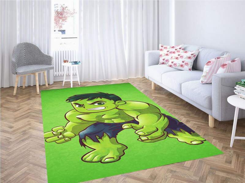 Deschea Hulk Cartoon Wallpaper Carpet Rug