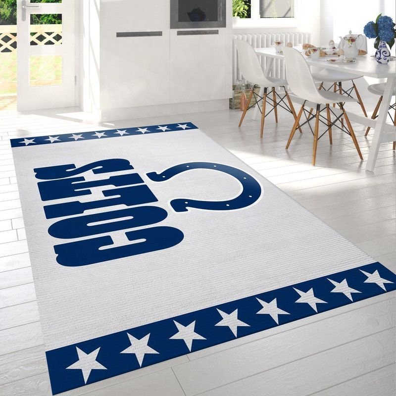 Deschea Indianapolis Colts Nfl 11 Area Rug And