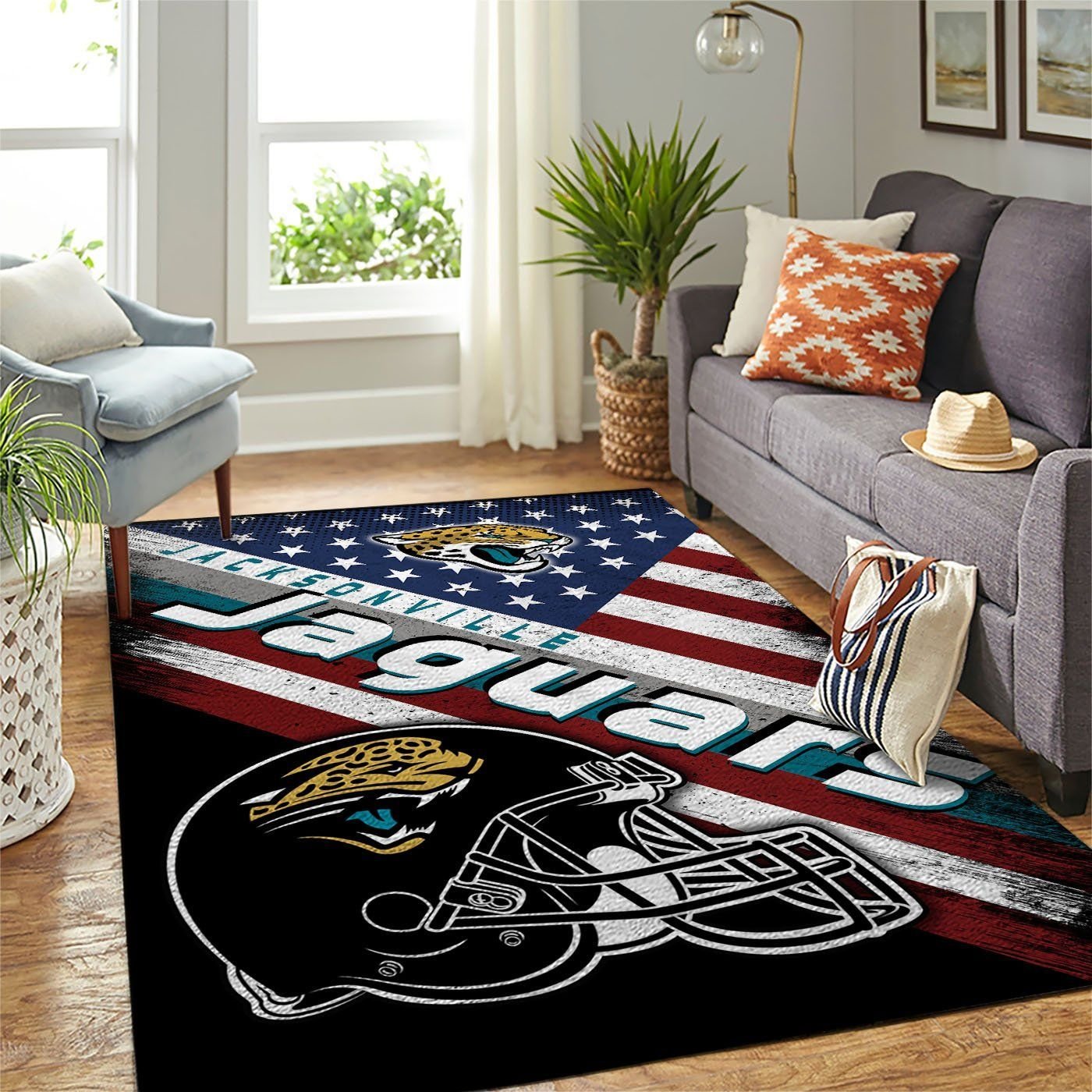 Deschea Jacksonville Jaguars Living Room Area Rug