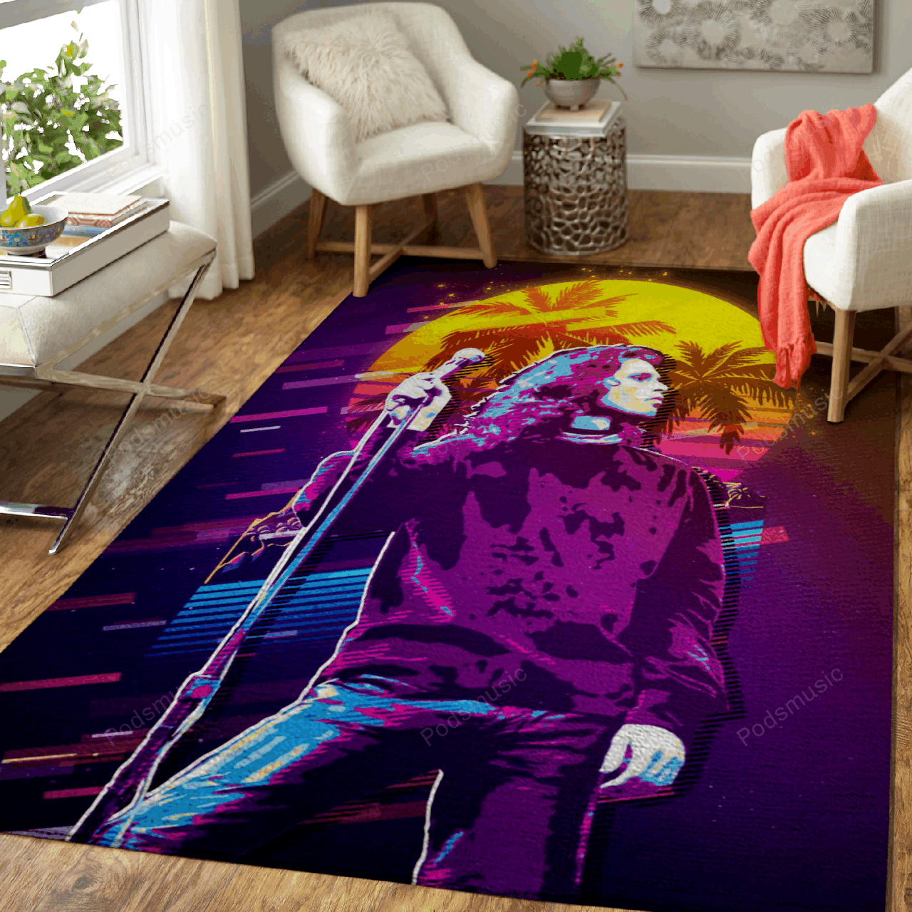 Deschea Jim Morrison Artwork Music Synthwave 80S Art For Fans Area