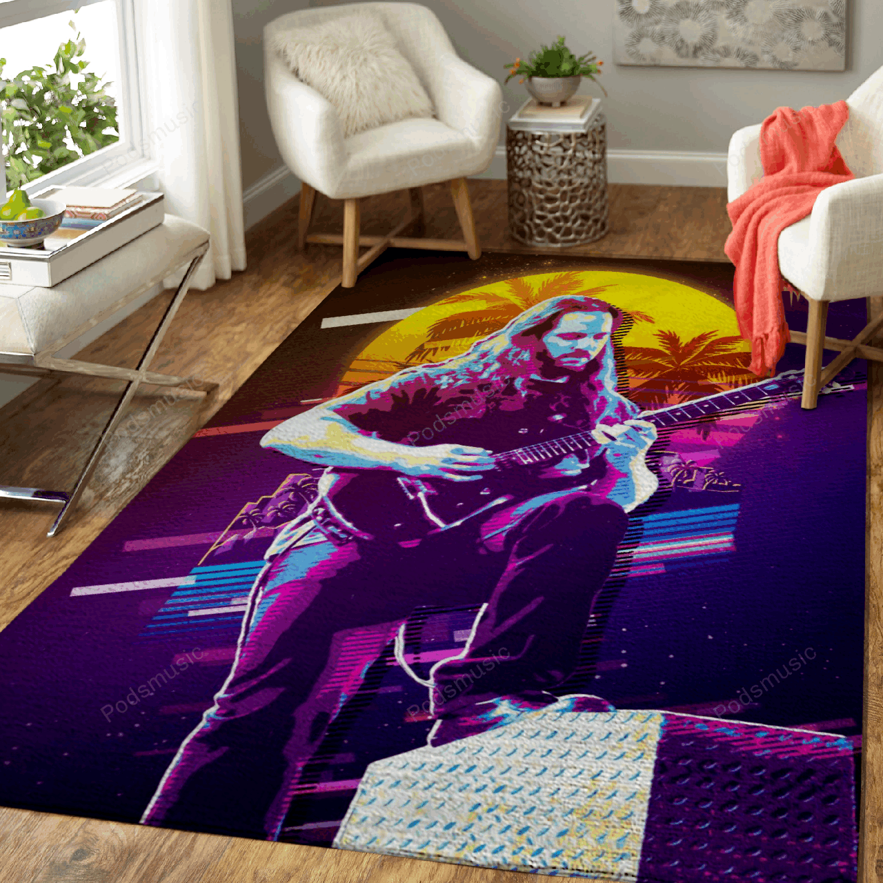 Deschea John Petrucci 80S Artwork Music Synthwave 80S Art For Fans Area